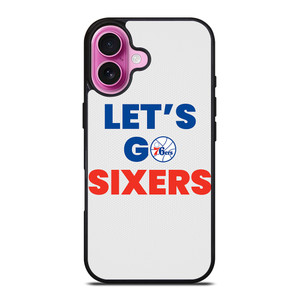 LETS GO PHILADELPHIA 76ERS NBA BASKETBALL iPhone 16 Plus Case Cover LETS GO PHILADELPHIA 76ERS NBA BASKETBALL iPhone 16 Plus Case Cover