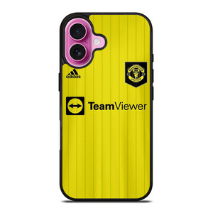 MANCHESTER UNITED GREEN AWAY JERSEY iPhone 16 Plus Case Cover MANCHESTER UNITED GREEN AWAY JERSEY iPhone 16 Plus Case Cover
