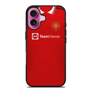 MANCHESTER UNITED JERSEY 2022-23 iPhone 16 Plus Case Cover MANCHESTER UNITED JERSEY 2022-23 iPhone 16 Plus Case Cover