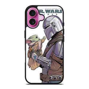 MANDALORIAN AND BABY YODA STAR WARS INSIDER iPhone 16 Plus Case Cover MANDALORIAN AND BABY YODA STAR WARS INSIDER iPhone 16 Plus Case Cover