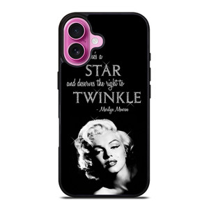 MARILYN MONROE BLACK QUOTES iPhone 16 Plus Case Cover MARILYN MONROE BLACK QUOTES iPhone 16 Plus Case Cover