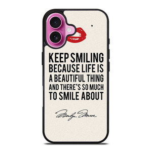 MARILYN MONROE QUOTES iPhone 16 Plus Case Cover MARILYN MONROE QUOTES iPhone 16 Plus Case Cover