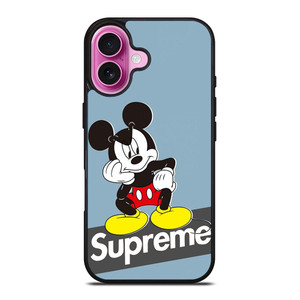 MICKEY MOUSE SUPREME BLUE iPhone 16 Plus Case Cover