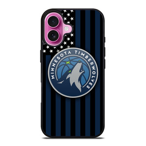 MINNESOTA TIMBERWOLVES NBA USA FLAG iPhone 16 Plus Case Cover MINNESOTA TIMBERWOLVES NBA USA FLAG iPhone 16 Plus Case Cover