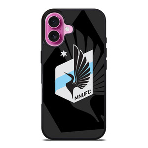MINNESOTA UNITED FC MLS BLACK iPhone 16 Plus Case Cover MINNESOTA UNITED FC MLS BLACK iPhone 16 Plus Case Cover