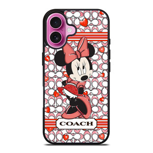 MINNIE MOUSE DISNEY COACH NEW YORK LOGO iPhone 16 Plus Case Cover