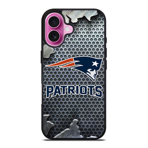 NEW ENGLAND PATRIOTS BROKEN METAL iPhone 16 Plus Case Cover NEW ENGLAND PATRIOTS BROKEN METAL iPhone 16 Plus Case Cover