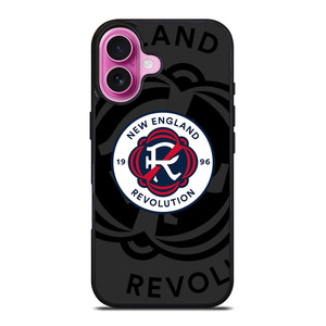 NEW ENGLAND REVOLUTION MLS BLACK iPhone 16 Plus Case Cover