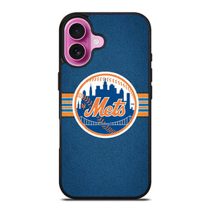 NEW YORK METS MLB BASEBALL LOGO iPhone 16 Plus Case Cover