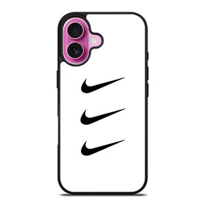 NIKE TRIPPLE SWOOSH WHITE iPhone 16 Plus Case Cover