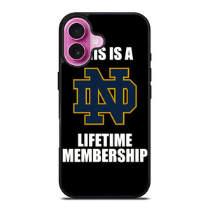 NOTRE DAME FIGHTING IRISH MEMBERSHIP iPhone 16 Plus Case Cover