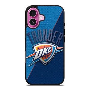 OKLAHOMA CITY THUNDER NBA BASKETBALL LOGO iPhone 16 Plus Case Cover OKLAHOMA CITY THUNDER NBA BASKETBALL LOGO iPhone 16 Plus Case Cover