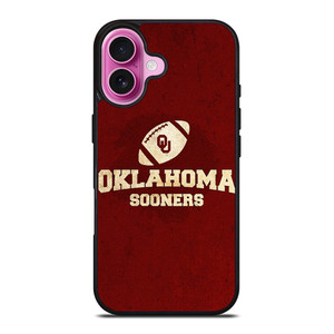 OKLAHOMA SOONERS FOOTBALL iPhone 16 Plus Case Cover