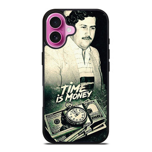 PABLO ESCOBAR TIME IS MONEY iPhone 16 Plus Case Cover