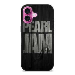 PEARL JAM ROCK BAND WOODEN LOGO iPhone 16 Plus Case Cover PEARL JAM ROCK BAND WOODEN LOGO iPhone 16 Plus Case Cover