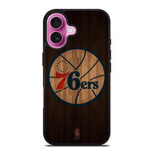 PHILADELPHIA 76ERS BASKETBALL COURT NBA iPhone 16 Plus Case Cover PHILADELPHIA 76ERS BASKETBALL COURT NBA iPhone 16 Plus Case Cover