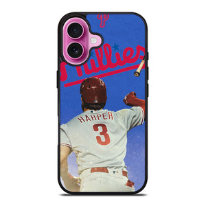 PHILADELPHIA PHILLIES BRYCE HARPER iPhone 16 Plus Case Cover PHILADELPHIA PHILLIES BRYCE HARPER iPhone 16 Plus Case Cover