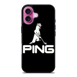 PING GOLF BLACK LOGO iPhone 16 Plus Case Cover