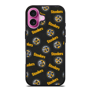 PITTSBURGH STEELERS FOOTBALL PATTERN iPhone 16 Plus Case Cover