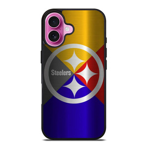 PITTSBURGH STEELERS NFL FOOTBALL METAL iPhone 16 Plus Case Cover PITTSBURGH STEELERS NFL FOOTBALL METAL iPhone 16 Plus Case Cover