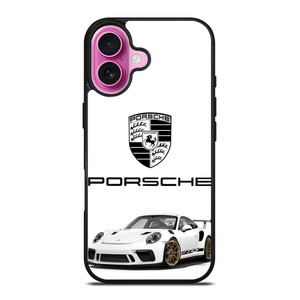 PORSCHE GT3 RS WHITE iPhone 16 Plus Case Cover PORSCHE GT3 RS WHITE iPhone 16 Plus Case Cover