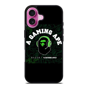 RAZER X BAPE A GAMING APE iPhone 16 Plus Case Cover RAZER X BAPE A GAMING APE iPhone 16 Plus Case Cover