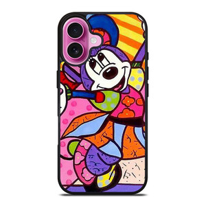 ROMERO BRITTO MINNIE MOUSE ART iPhone 16 Plus Case Cover