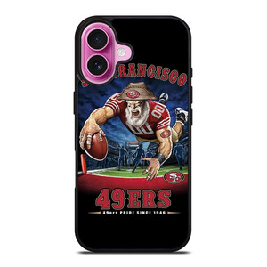 SAN FRANCISCO 49ERS NFL MASCOT iPhone 16 Plus Case Cover SAN FRANCISCO 49ERS NFL MASCOT iPhone 16 Plus Case Cover