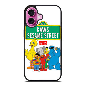 SESAME STREET MUPPETS X KAWS UNIQLO iPhone 16 Plus Case Cover