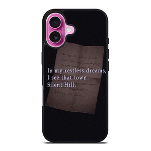 SILENT HILL GAMES LETTER iPhone 16 Plus Case Cover SILENT HILL GAMES LETTER iPhone 16 Plus Case Cover