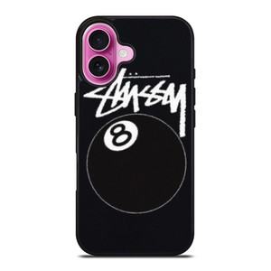 STUSSY FUZZY 8 BALL POOL iPhone 16 Plus Case Cover STUSSY FUZZY 8 BALL POOL iPhone 16 Plus Case Cover