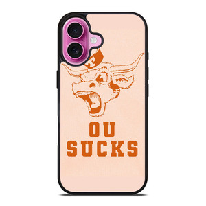 TEXAS LONGHORN ICON OU SUCKS LOGO FOOTBALL UNIVERSITY iPhone 16 Plus Case Cover TEXAS LONGHORN ICON OU SUCKS LOGO FOOTBALL UNIVERSITY iPhone 16 Plus Case Cover