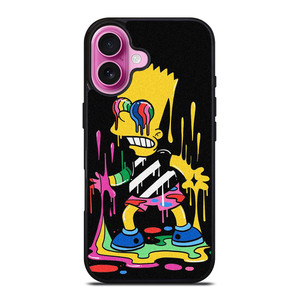 THE SIMPSONS TRIPPY ART iPhone 16 Plus Case Cover