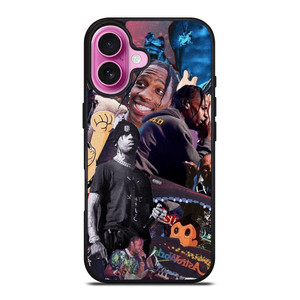 TRAVIS SCOTT ASTROWORLD COLLAGE iPhone 16 Plus Case Cover TRAVIS SCOTT ASTROWORLD COLLAGE iPhone 16 Plus Case Cover