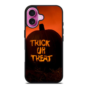 TRICK OR TREAT HALLOWEEN PUMPKIN iPhone 16 Plus Case Cover TRICK OR TREAT HALLOWEEN PUMPKIN iPhone 16 Plus Case Cover