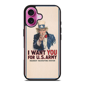 UNCLE SAM UNITED STATES ARMY iPhone 16 Plus Case Cover UNCLE SAM UNITED STATES ARMY iPhone 16 Plus Case Cover