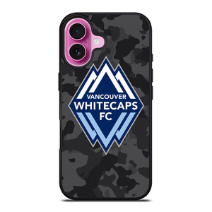 VANCOUVER WHITECAPS FC BLACK CAMO iPhone 16 Plus Case Cover VANCOUVER WHITECAPS FC BLACK CAMO iPhone 16 Plus Case Cover