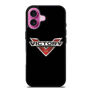 VICTORY MOTORCYCLES USA BLACK iPhone 16 Plus Case Cover