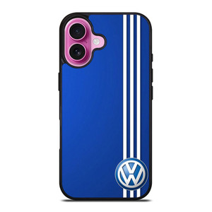 VOLKSWAGEN BLUE STRIPE LOGO iPhone 16 Plus Case Cover VOLKSWAGEN BLUE STRIPE LOGO iPhone 16 Plus Case Cover