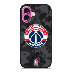WASHINGTON WIZARDS BLACK CAMO iPhone 16 Plus Case Cover WASHINGTON WIZARDS BLACK CAMO iPhone 16 Plus Case Cover