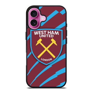 WEST HAM UNITED FOOTBALL iPhone 16 Plus Case Cover WEST HAM UNITED FOOTBALL iPhone 16 Plus Case Cover