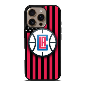 LOS ANGELES CLIPPERS NBA USA FLAG iPhone 16 Pro Case Cover