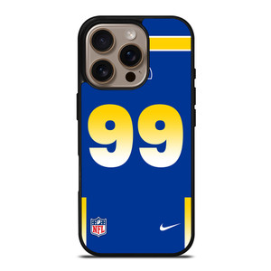 LOS ANGELES RAMS AARON DONALD 99 NFL NIKE iPhone 16 Pro Case Cover LOS ANGELES RAMS AARON DONALD 99 NFL NIKE iPhone 16 Pro Case Cover