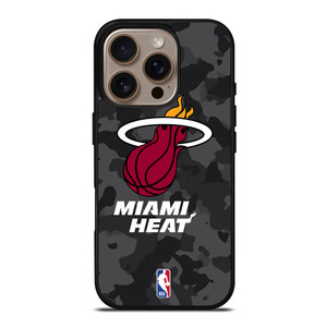 MIAMI HEAT BLACK CAMO iPhone 16 Pro Case Cover MIAMI HEAT BLACK CAMO iPhone 16 Pro Case Cover