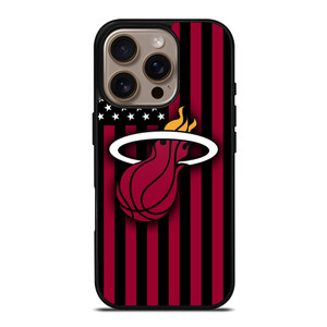 MIAMI HEATS NBA USA FLAG iPhone 16 Pro Case Cover