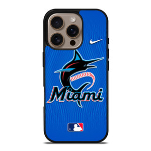 MIAMI MARLINS MLB BASEBALL NIKE iPhone 16 Pro Case Cover MIAMI MARLINS MLB BASEBALL NIKE iPhone 16 Pro Case Cover