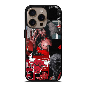 MICHAEL JORDAN CHICAGO BULLS COLLAGE iPhone 16 Pro Case Cover