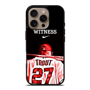 MIKE TROUT LOS ANGELES ANGELS BASEBALL iPhone 16 Pro Case Cover