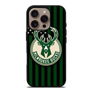 MILWAUKEE BUCKS NBA USA FLAG iPhone 16 Pro Case Cover MILWAUKEE BUCKS NBA USA FLAG iPhone 16 Pro Case Cover
