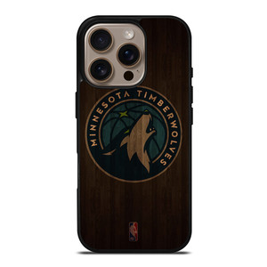 MINNESOTA TIMBERWOLVES BASKETBALL COURT NBA iPhone 16 Pro Case Cover